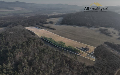 č. 1137:Prodej pozemku, 21 073 m2, Dobrčice u Skršína, okres MostCena: 1 053 650 Kč (50 Kč/m2)